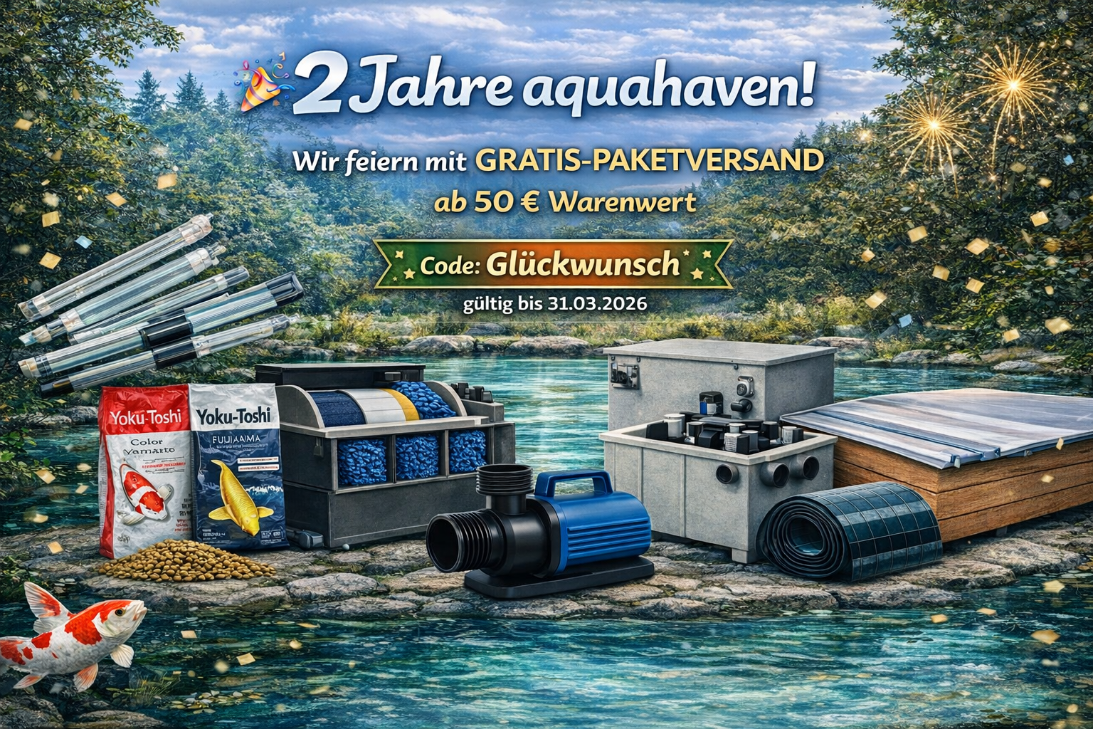 Versandkostenfrei | 2 Jahre aquahaven