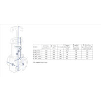 Aquaforte PVC Zugschieber Ø 50 mm | Innen