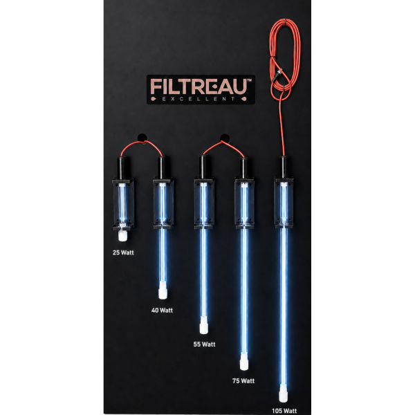 Ersatzleuchtmittel Filtreau Industrie Serie 25, 40, 55, 75 und 105 Watt inkl. Kabel