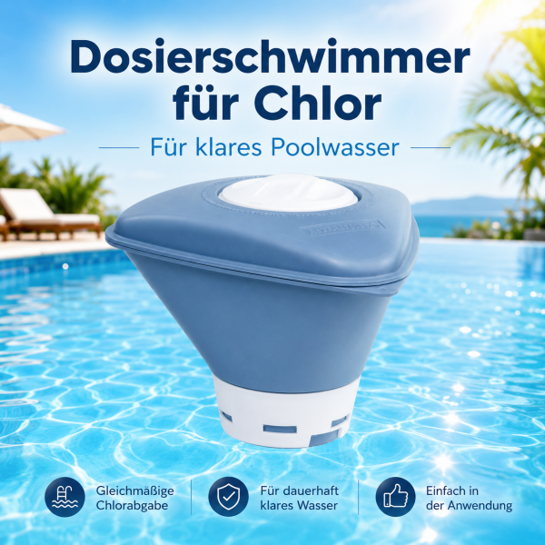 AstralPool Dosierschwimmer - bis zu 5 x 200 g - Shark-Serie