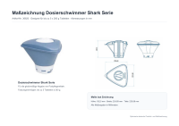 AstralPool Dosierschwimmer - bis zu 5 x 200 g - Shark-Serie
